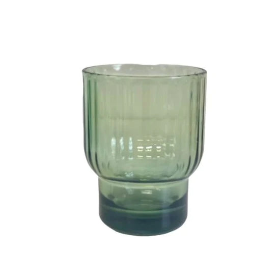 ACRYLIC TUMBLER RIBBED GREEN | Creeping Fig