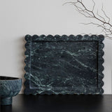 Palazzo Large Scalloped Tray - Verde Alpi