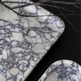 The Architect Footed Letter Tray - Viola Calacatta