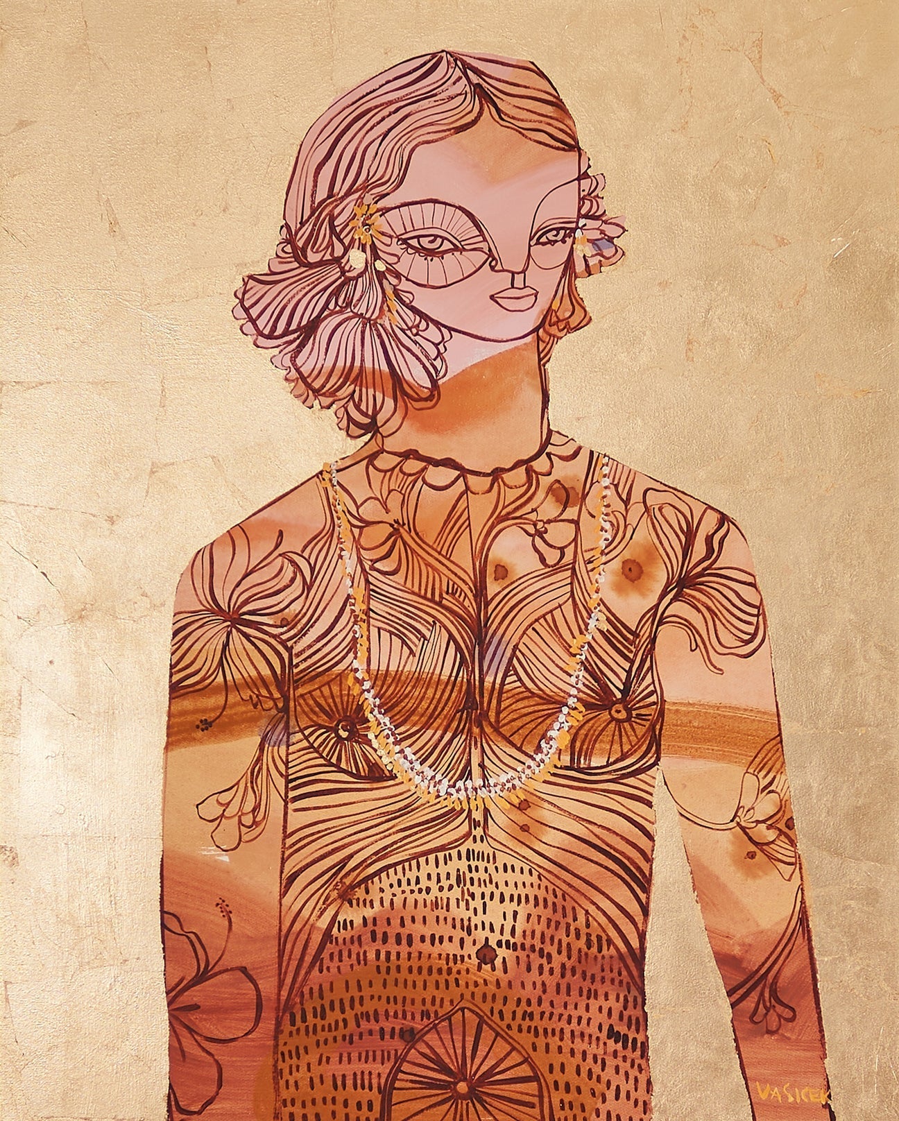 GOLD MUSE 3 LIMITED EDITION PRINT - FRAMED | Creeping Fig