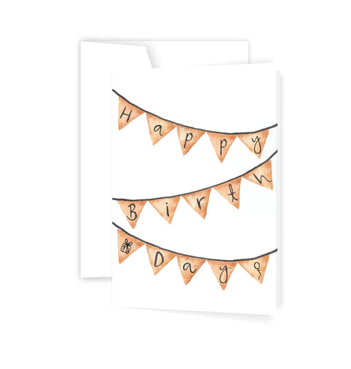 Birthday Bunting - Card | Creeping Fig