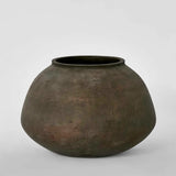 LANDIS WIDE VASE EARTH BROWN