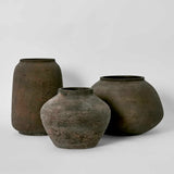 LANDIS WIDE VASE EARTH BROWN