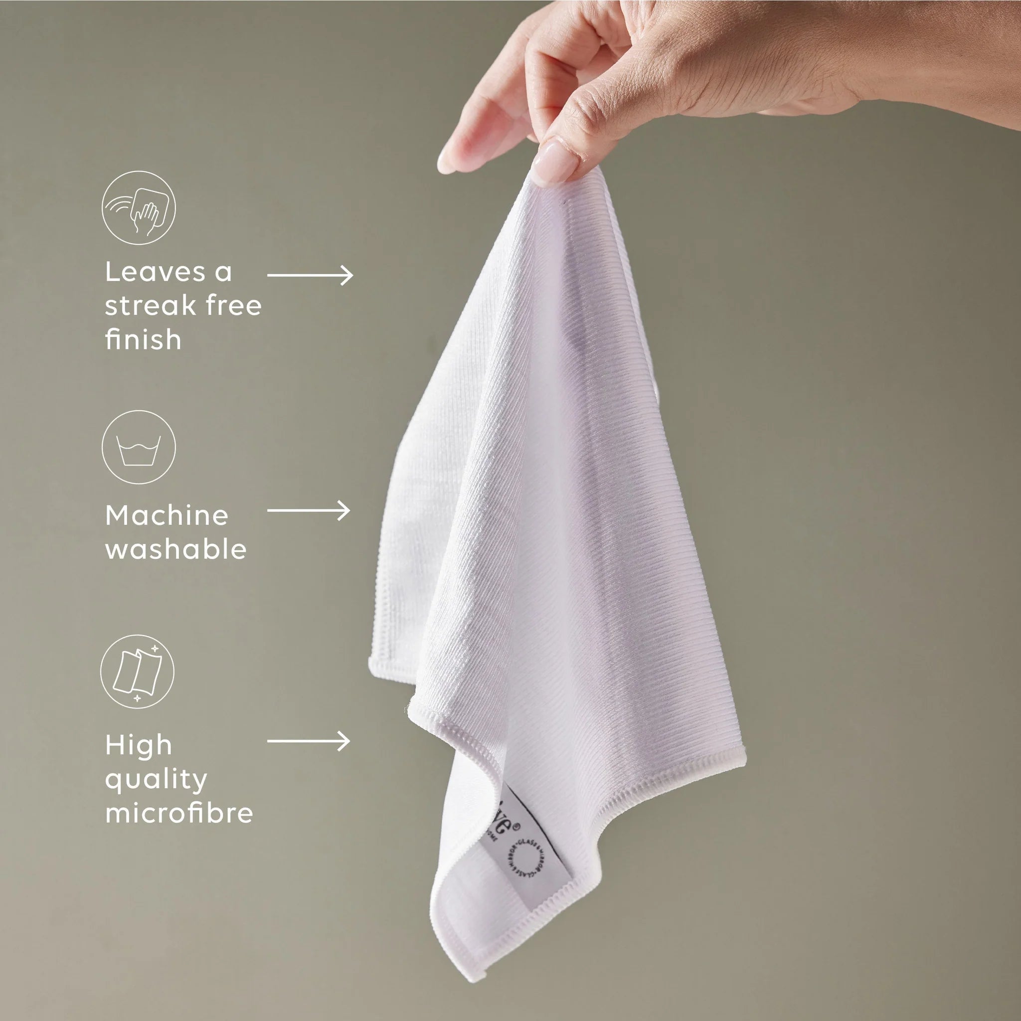 Glass & Window Microfibre Cloth | Creeping Fig