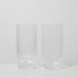 Oscar Ribbed Highball Glasses - Set of 4