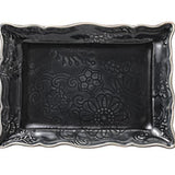 ARABESQUE APPETIZER PLATE - THUNDER