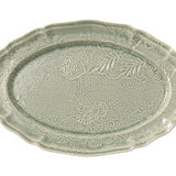 ARABESQUE LARGE OVAL SERVER - ANTIQUE
