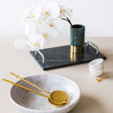 BLANC SALT AND PEPPER VESSELS