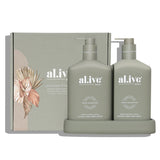 WASH & LOTION DUO + TRAY - GREEN PEPPER & LOTUS