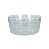 ACRYLIC SCOLLOP SALAD BOWL - CLEAR