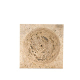 TRAVERTINE INCENSE HOLDER / BOWL