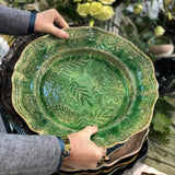 ARABESQUE LARGE ROUND SERVER - SEAWEED