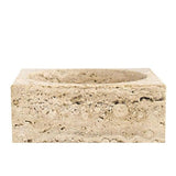 TRAVERTINE INCENSE HOLDER / BOWL