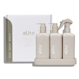 DISHWASHING LIQUID, HAND WASH & BENCH SPRAY + TRAY, PREMIUM KITCHEN TRIO | Creeping Fig