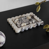 Palazzo Small Scalloped Tray & Incense Holder - Viola Calacatta