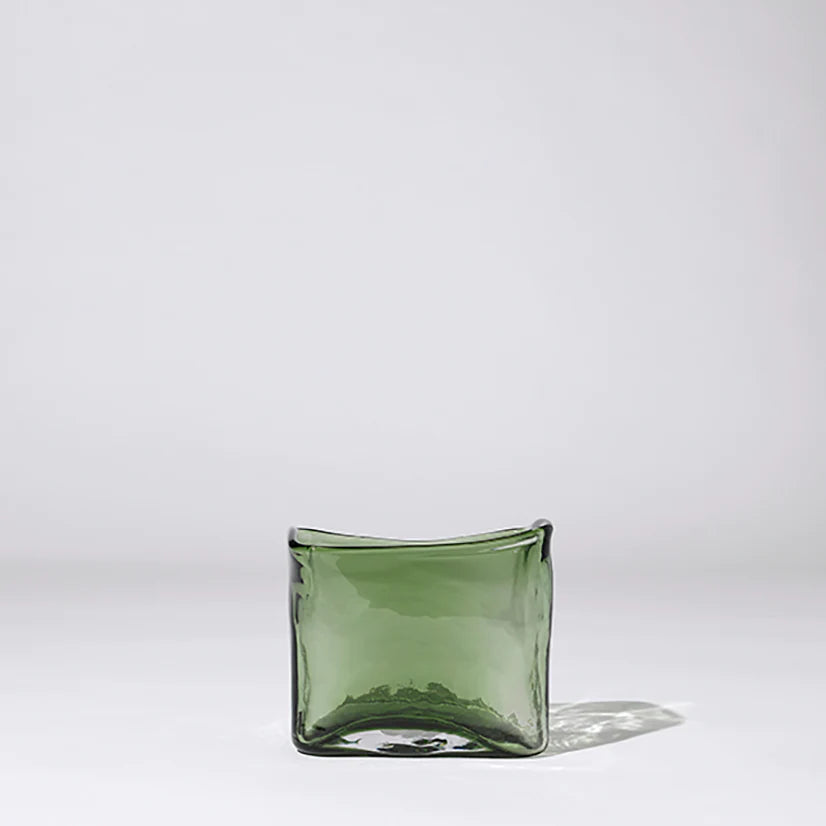 Block Vase | Green | Medium | Creeping Fig
