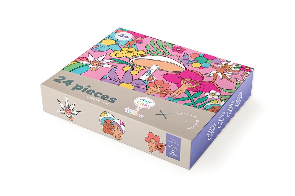 24 PIECE KIDS PUZZLE - MAY GIBBS X KASEY RAINBOW - GARDEN PARTY | Creeping Fig