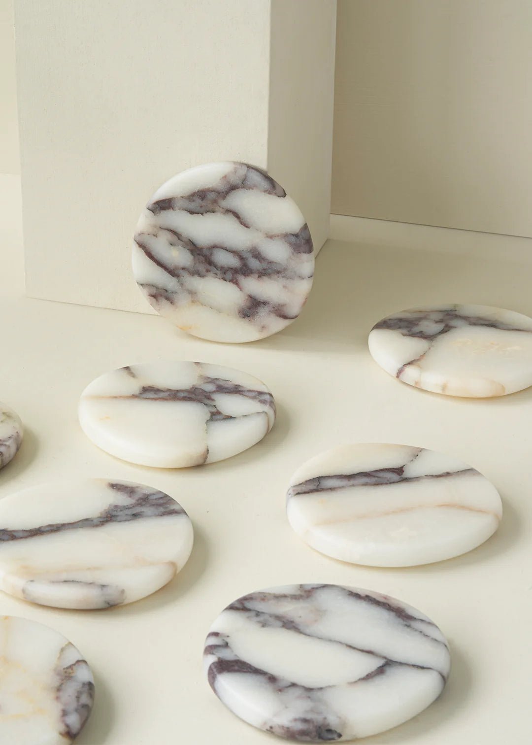 STONE COASTER SET - CALACATTA VIOLA | Creeping Fig