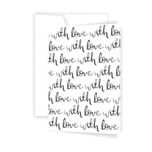 With Love Script - Card | Creeping Fig