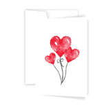 Heart Balloons - Card | Creeping Fig