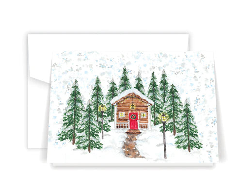 Winter Cabin - Card | Creeping Fig