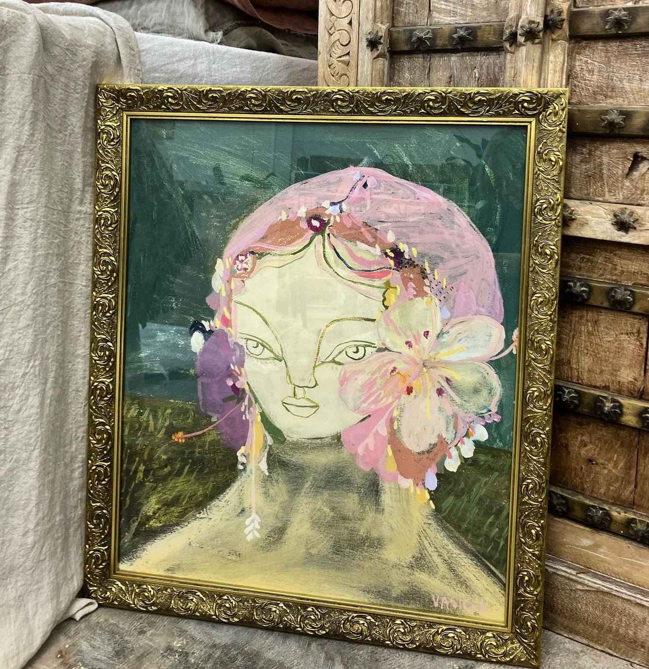 GOLD FRAMED ‘SALOME' LIMITED EDITION PRINT | Creeping Fig