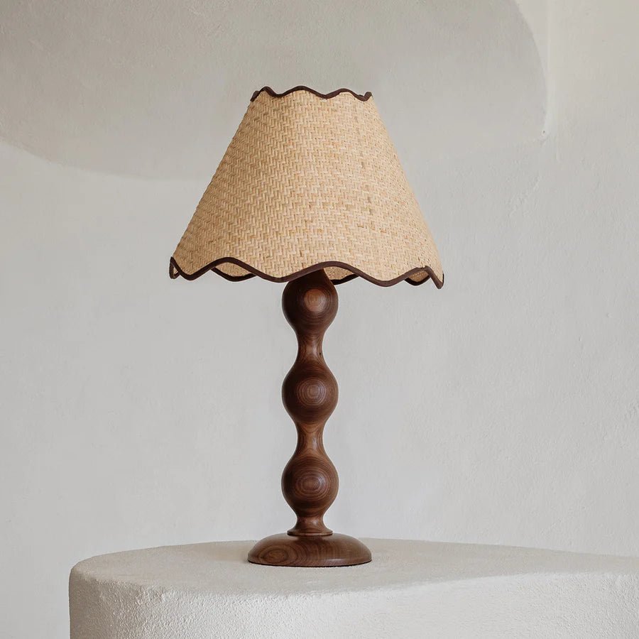 Evie Table Lamp - Walnut | Creeping Fig