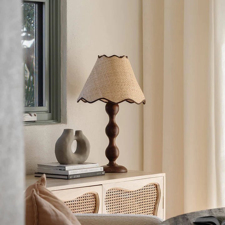 Evie Table Lamp - Walnut | Creeping Fig