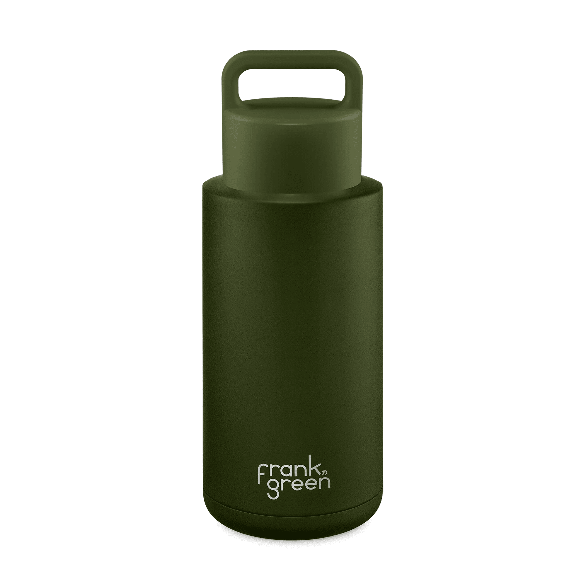 Ceramic Reusable Bottle (Grip Finish) with Grip Lid - 34oz / 1,000ml | Creeping Fig