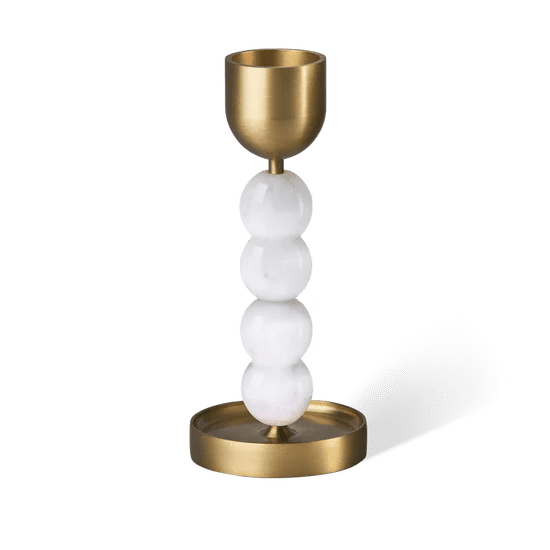 GOURD-GEOUS CANDLE HOLDER - LARGE WHITE | Creeping Fig