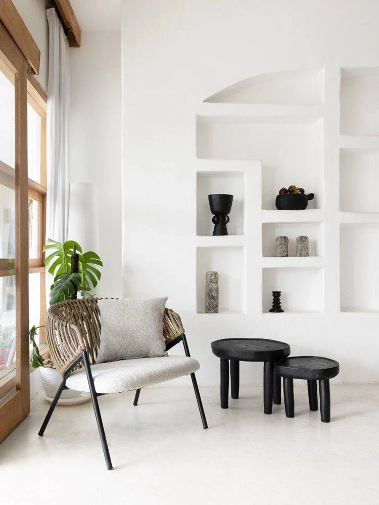 Noa Side Table Black - Small | Creeping Fig