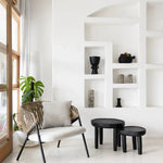 Noa Side Table Black - Small | Creeping Fig