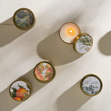 HAND POURED SOY CANDLE IN BRASS TIN - BOTANICA