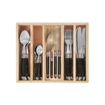 LAGUILOE SILHOUETTE 24P CUTLERY SET - BLACK | Creeping Fig