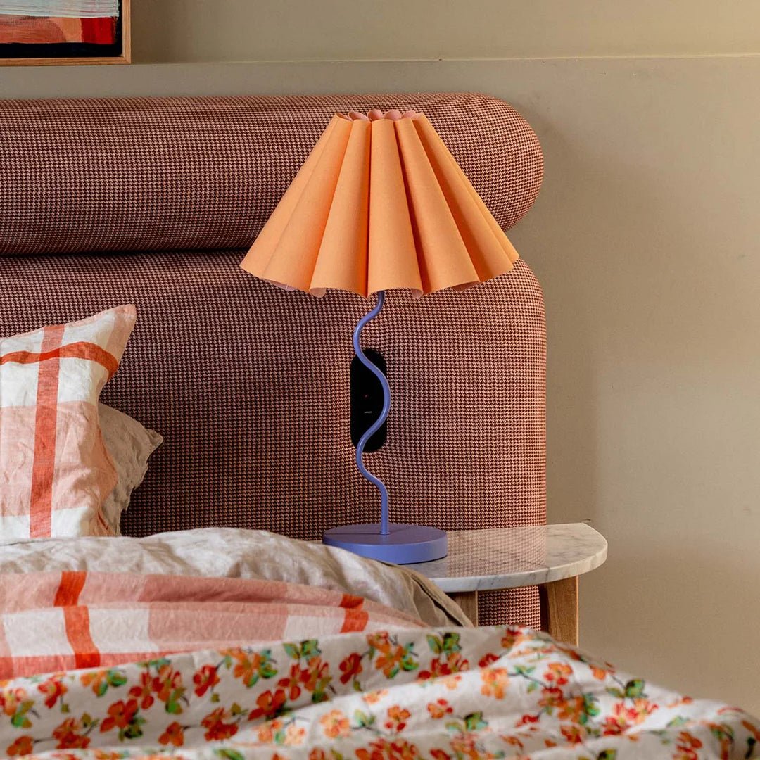 Cora Table Lamp - Tropical Peach / Purple | Creeping Fig