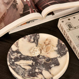 LINEA ROUND MARBLE TRAY