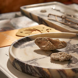 LINEA ROUND MARBLE TRAY