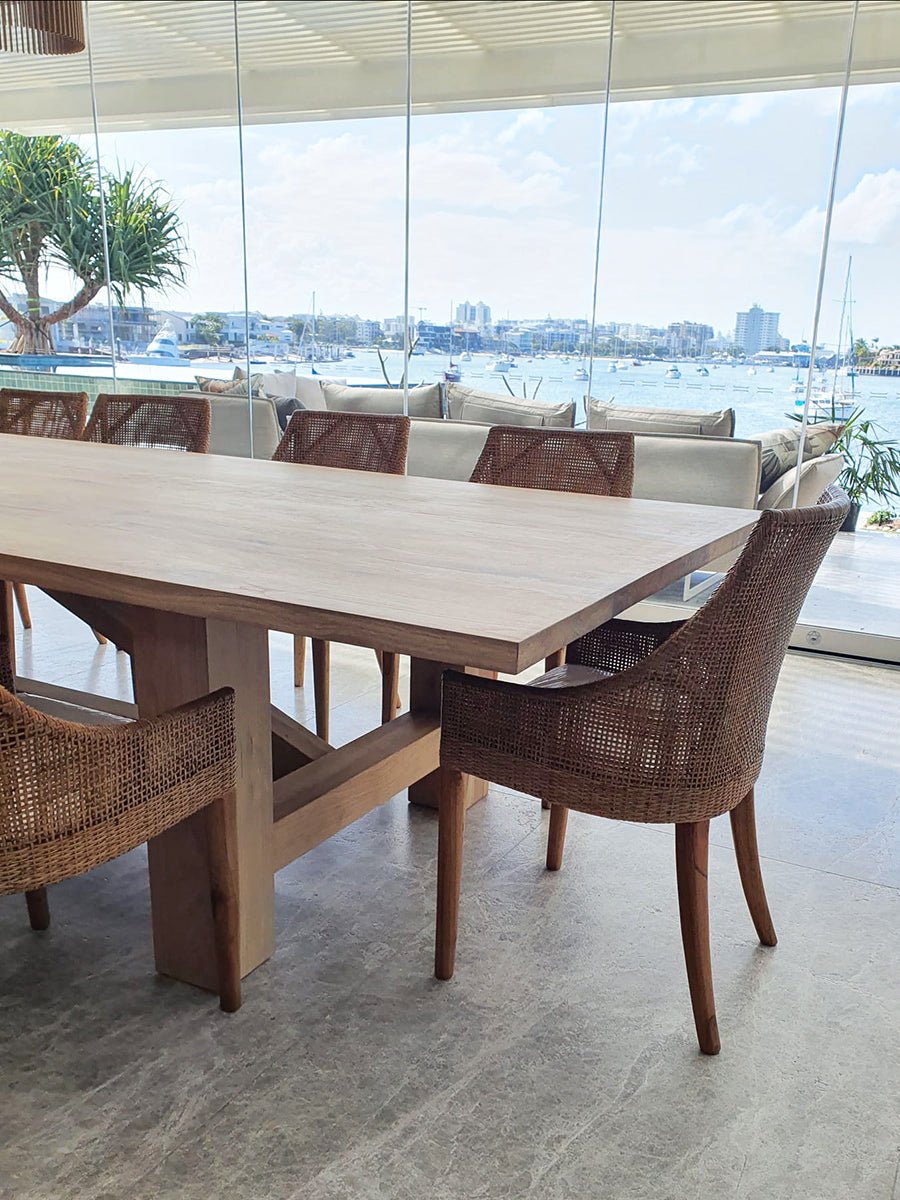 American Oak Dining Table – 390cm | Creeping Fig