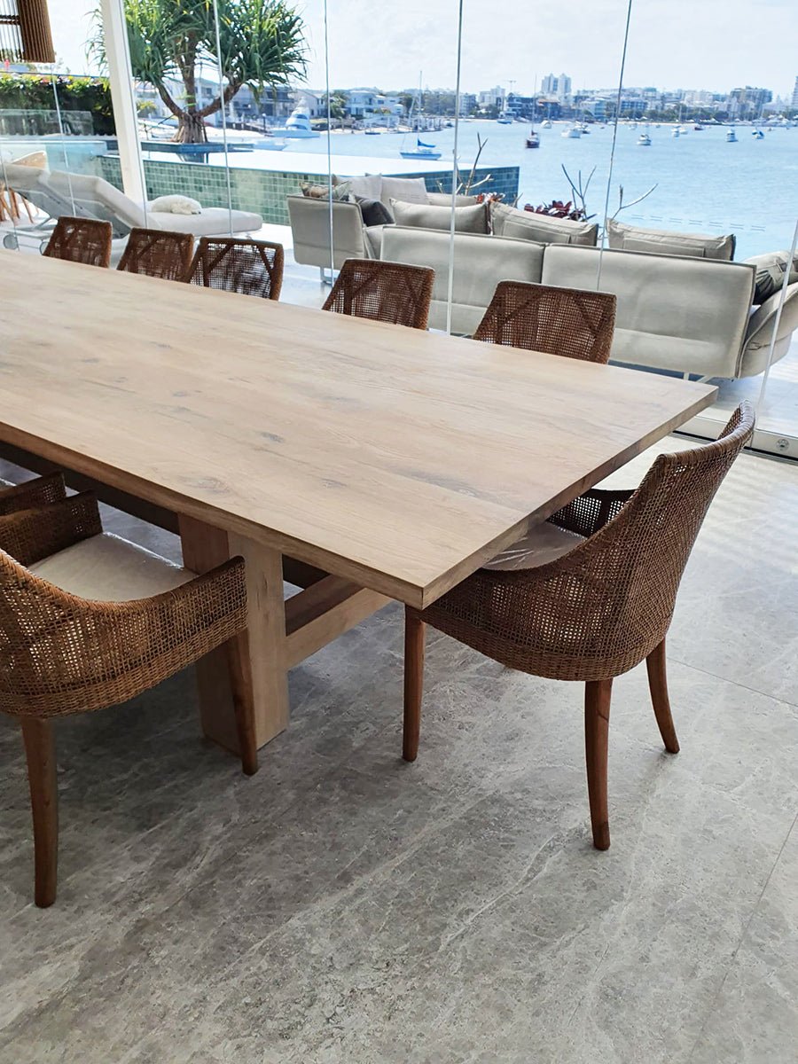 American Oak Dining Table – 390cm | Creeping Fig