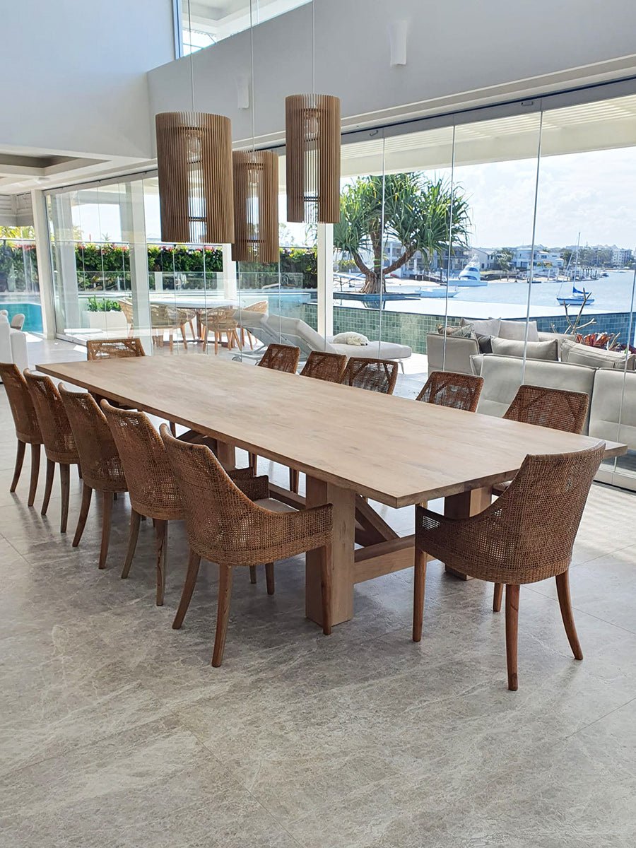 American Oak Dining Table – 390cm | Creeping Fig