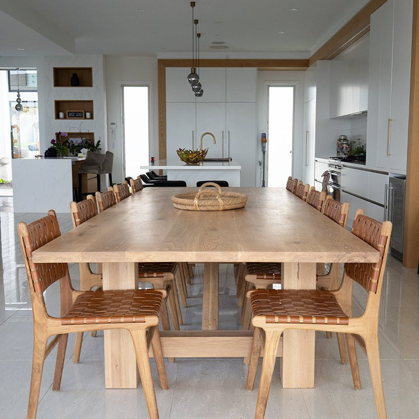 American Oak Dining Table – 390cm | Creeping Fig