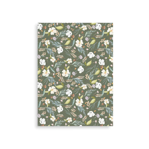 Olive Wildflowers A5 Notebook | Creeping Fig