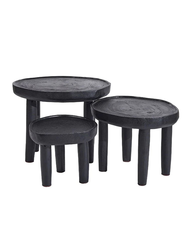 Noa Side Table Black - Medium | Creeping Fig
