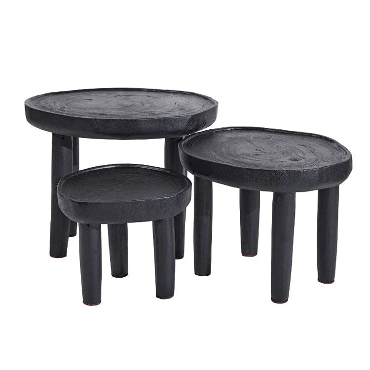 Noa Side Table Black - Medium | Creeping Fig