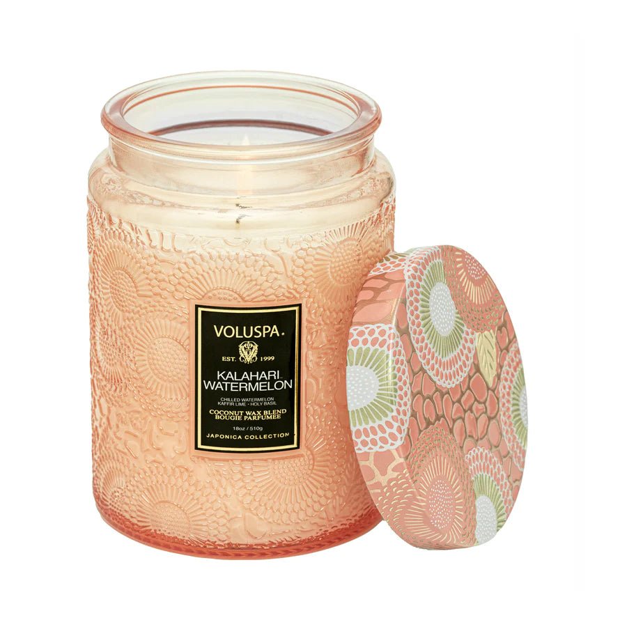 Kalahari Watermelon Large Jar Candle | Creeping Fig