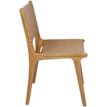 Marvin Dining Chair Toffee - Leather Back | Creeping Fig