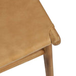 Marvin Dining Chair Toffee - Leather Back | Creeping Fig