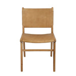 Marvin Dining Chair Toffee - Leather Back | Creeping Fig