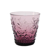 Floral Drinking Glass - Amethyst