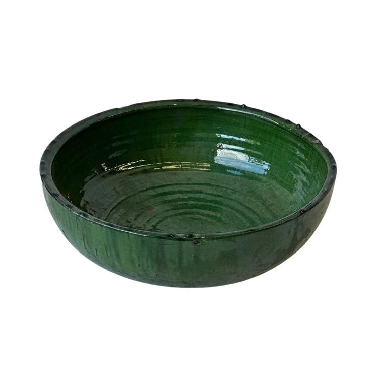 Tamegroute Extra Large Bowl | Green | Creeping Fig